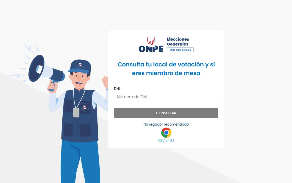 Consulta local de votacion elecciones presidenciales 2026 perú