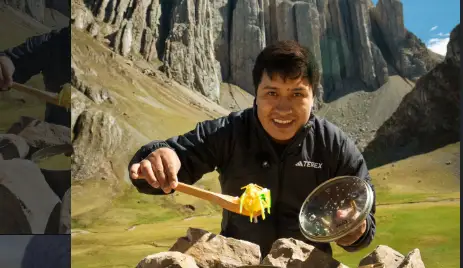 Foto de Waldir Maqque, chef e criador de conteúdo sobre gastronomia andina de Cusco